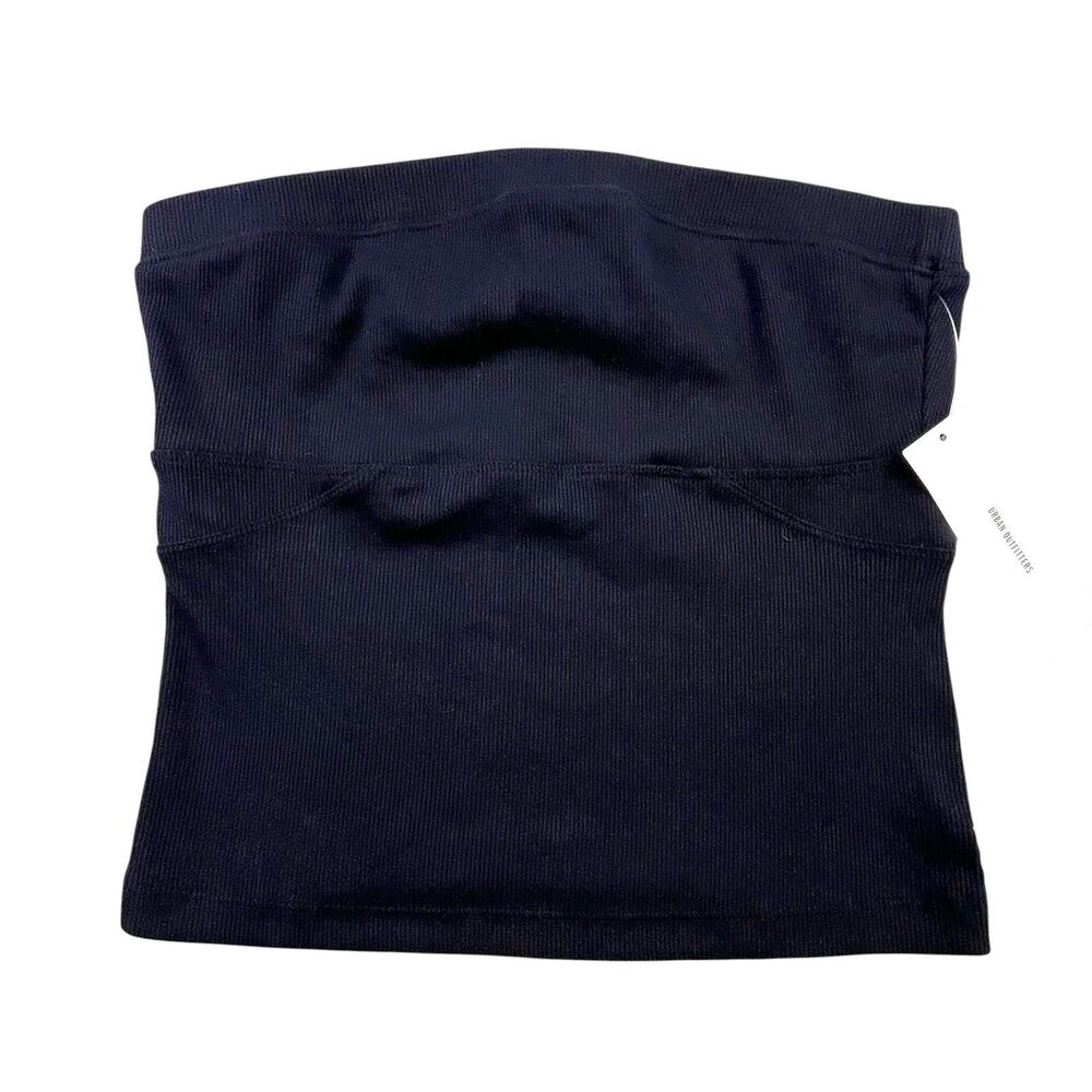 Urban Outfitters BDG Tube Top Medium Black Strapless Ribbed NEW